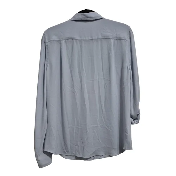 Women's LOFT Button Down Shirt Size M Blue - Picture 2 of 5